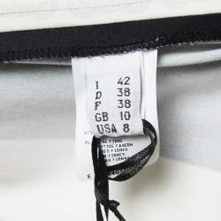 Pre Owned Moschino White Credit Card Logo Print Jersey T-Shirt Dress M