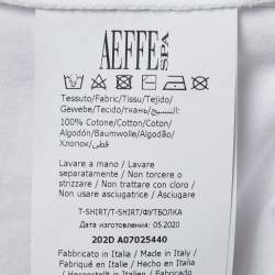 Pre Owned Moschino Couture White Cotton Teddy Bear Cake Print T-Shirt L