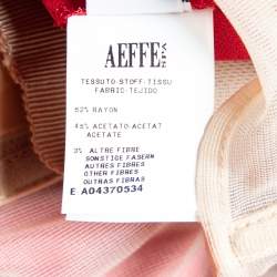 Pre Owned Moschino Couture Red Sateen Neck Chain Detail Evening Gown M