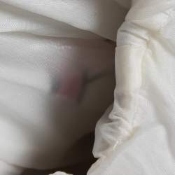 Pre Owned Moschino Couture White/Pink Printed Cotton Jacket M