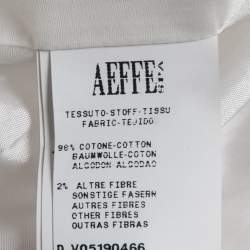 Pre Owned Moschino Couture White/Pink Printed Cotton Jacket M