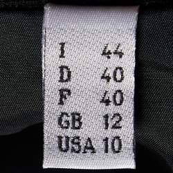 Pre Owned Moschino Couture Black Virgin Wool Mini Skirt M