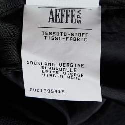 Pre Owned Moschino Couture Black Virgin Wool Mini Skirt M