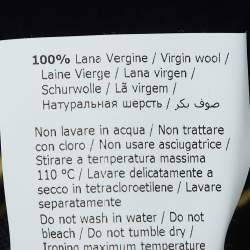 Pre Owned Moschino Couture Black Logo Detail Wool Sweater M