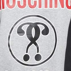 Moschino Couture Printed Cotton and Crepe Back Buttoned Sweatshirt M