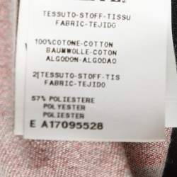 Moschino Couture Printed Cotton and Crepe Back Buttoned Sweatshirt M