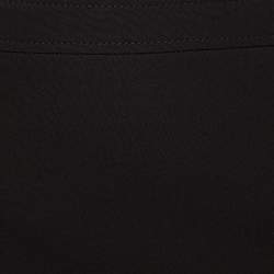 Moschino M05CHIN0 Jeans Black Stretch Crepe Zipper Detail Mini Skirt S