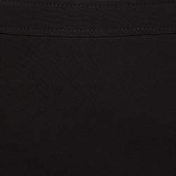Moschino M05CHIN0 Jeans Black Stretch Crepe Zipper Detail Mini Skirt S