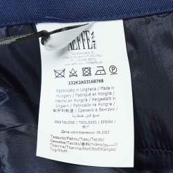 Moschino Mo5ch1no Jeans Navy Blue Gabardine Buckle Detail Shorts S