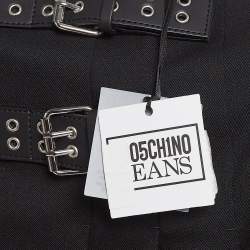 Moschino M05CHIN0 Black Pleated Buckle Detail Skirt M