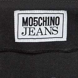 Moschino M05CHIN0 Black Pleated Buckle Detail Skirt M