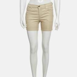 Pre Owned شورت مو5ش1نو مو5ش1نو جينز قطن ذهبي مطاطي بقياس متوسط