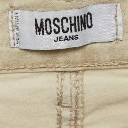 Pre Owned شورت مو5ش1نو مو5ش1نو جينز قطن ذهبي مطاطي بقياس متوسط
