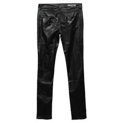 Pre Owned Moschino Jeans Black Synthetic Pants S