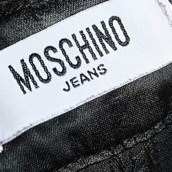 Pre Owned Moschino Jeans Black Synthetic Pants S