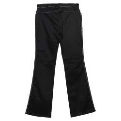 Moschino Jeans Black Cotton Embellished Trim Detailed Pants M