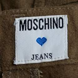 Moschino Jeans Tan Brown Tassel Tiered Midi Skirt L