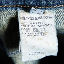 Moschino Jeans Navy Blue Denim Tapered Leg Jeans S