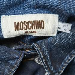 Pre Owned Moschino Jeans Blue Denim Jacket L