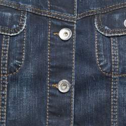 Pre Owned Moschino Jeans Blue Denim Jacket L