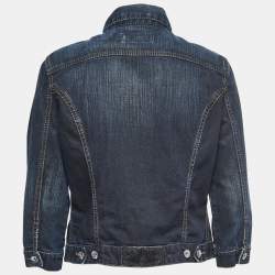 Pre Owned Moschino Jeans Blue Denim Jacket L