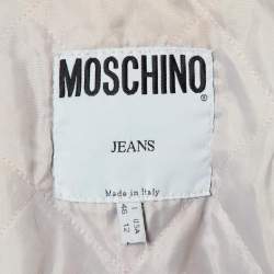 Pre Owned Moschino Jeans Blue Denim Frayed Detail Mini Dress & Jacket L