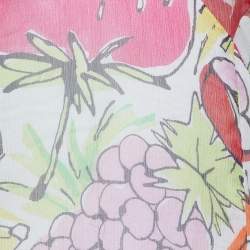 Pre Owned Moschino Jeans Multicolor Printed Silk Chiffon Mini Dress L