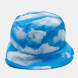 Moschino Blue/White Printed Tie/Dye Bucket Hat M