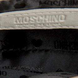 مملوكة مسبقًا Moschino White/Black Leather Waist Belt Bag