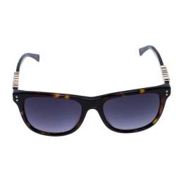 Pre Owned Moschino Brown Tortoise Gradient Safilo Square Sunglasses 