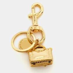 Louis Vuitton Goldtone/Silvertone Metal Malletage Blossom Key Holder and Bag  Charm - Yoogi's Closet