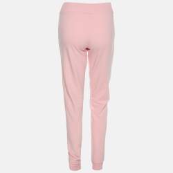 Moschino Pink Cotton Logo Underwear Jogger Pants S