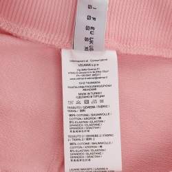 Moschino Pink Cotton Logo Underwear Jogger Pants S