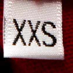 Pre Owned Moschino Couture Red Teddy Bear Jacquard Knit Jumper XXS