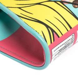 Moschino Multicolor PVC S'more Envelope Flap Chain Shoulder Bag 