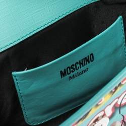 Moschino Multicolor PVC S'more Envelope Flap Chain Shoulder Bag 
