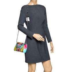 Moschino Multicolor PVC S'more Envelope Flap Chain Shoulder Bag 