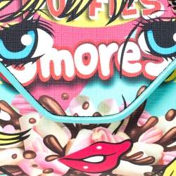 Pre Owned Moschino Multicolor Leather Smores Chain Clutch