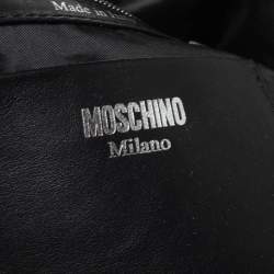 Pre Owned Moschino Multicolor Nylon and Leather Moschino Eyes Capsule Backpack        