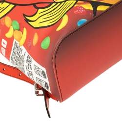 Pre Owned Moschino Multicolor PVC Crazy Fruit Print Backpack