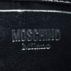 Pre Owned Moschino Silver Leather Pochette