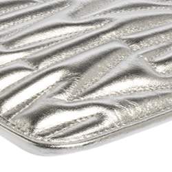 Pre Owned Moschino Silver Leather Pochette