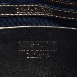 Pre Owned Moschino Gold Leather Pochette