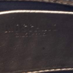 Pre Owned Moschino Gold Leather Pochette