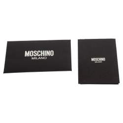 Pre Owned Moschino Gold Leather Pochette