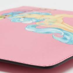 Pre Owned Moschino Pink Leather My Little Pony Pouch Clutch