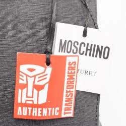 Pre Owned Moschino Multicolor Transformer Bear Faux Leather Backpack 