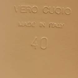 Pre Owned Moschino Pink Leather and Suede Crystal Embellished Slide Sandals Size 40