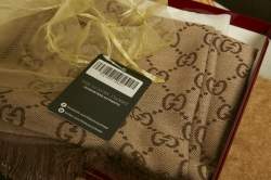 مملوكة مسبقًا Moschino Black Logo Intarsia Wool Knit Scarf 