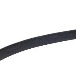 Pre Owned Moschino Black Leather Logo Belt 100CM